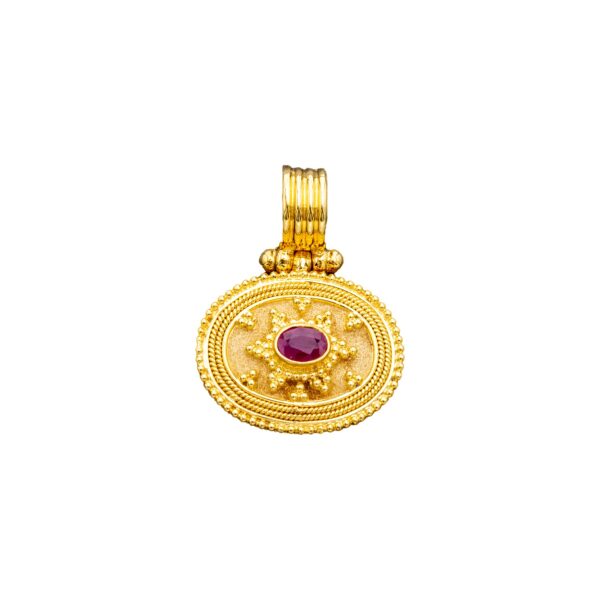 Γυναικείο Χρυσό Μενταγιόν 18K 16387